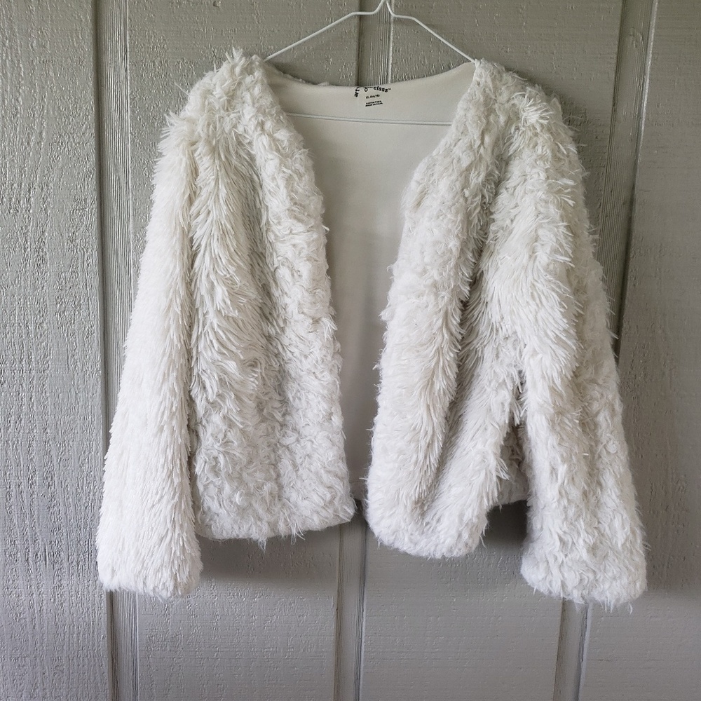 Faux Fur Cropped Sweater